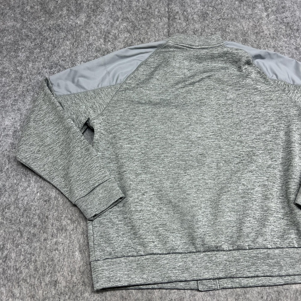 Nike Jacket Mens XL Gray Full Zip Fleece Sleeve Pocket Training ThermaFIT Casual - Picture 12 of 16